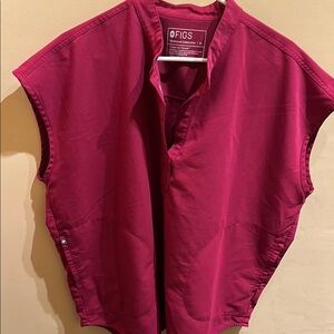 Figs Rafaela oversized scrub top raspberry xl
